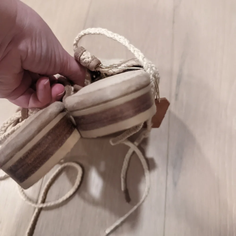 Beige Crochet Women's Shoes